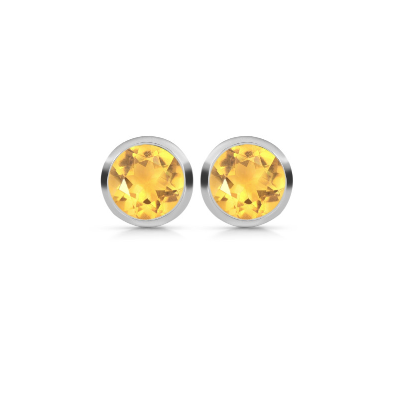 Citrine Stud Earring CIT-RDE-1426.