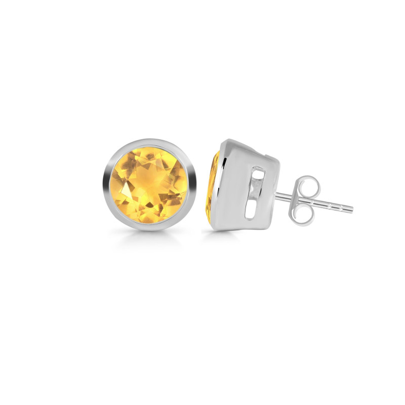 Citrine Stud Earring