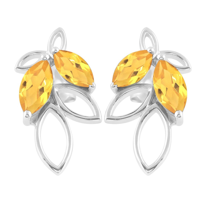 Citrine Stud Earring CIT-RDE-53.