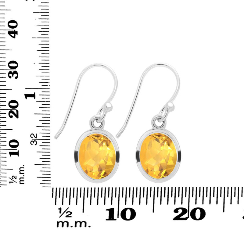 Citrine Earring CIT-RDE-708.