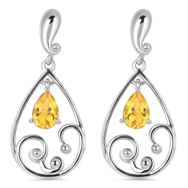 Citrine Earring CIT-RDE-76.