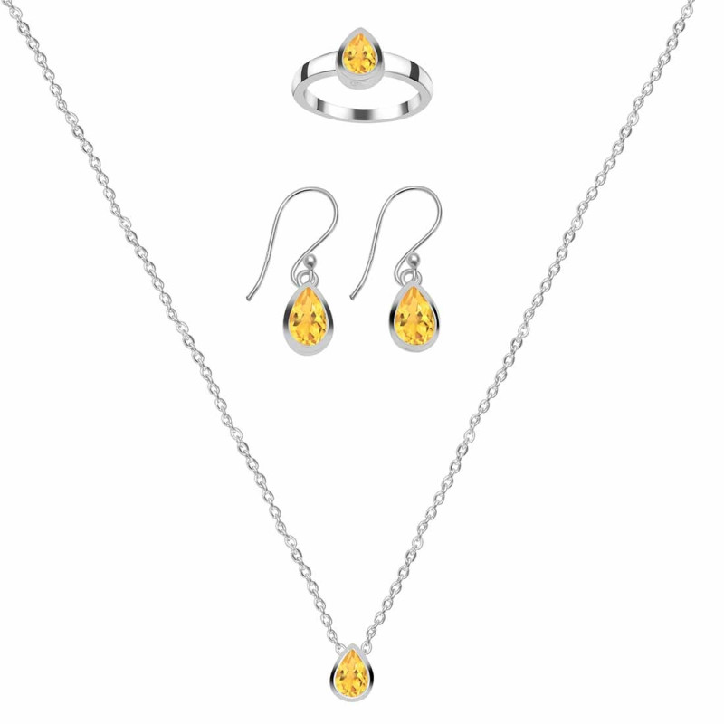  Citrine Jewelry Set