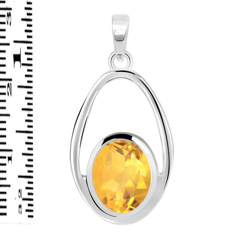 Citrine Pendant CIT-RDP-140.
