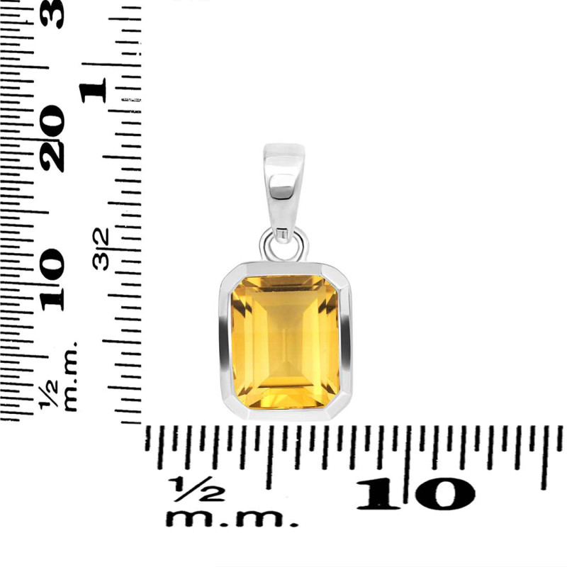 Citrine Pendant CIT-RDP-738.