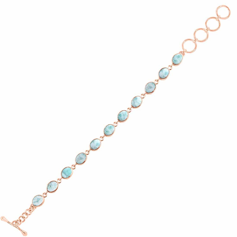 Close Out Larimar Bracelet LAR-CO-RDB-114-CAB.