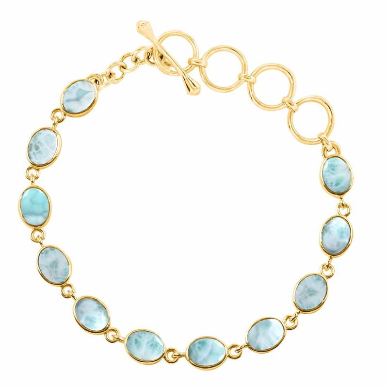 Close Out Larimar Bracelet LAR-CO-RDB-114-CAB.