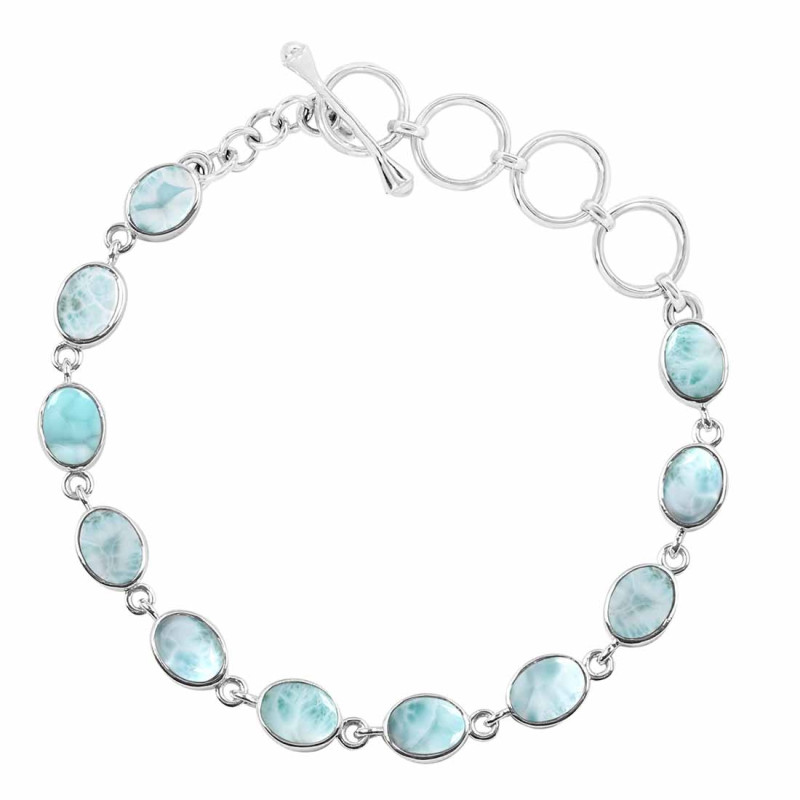 Close Out Larimar Bracelet LAR-CO-RDB-114-CAB.