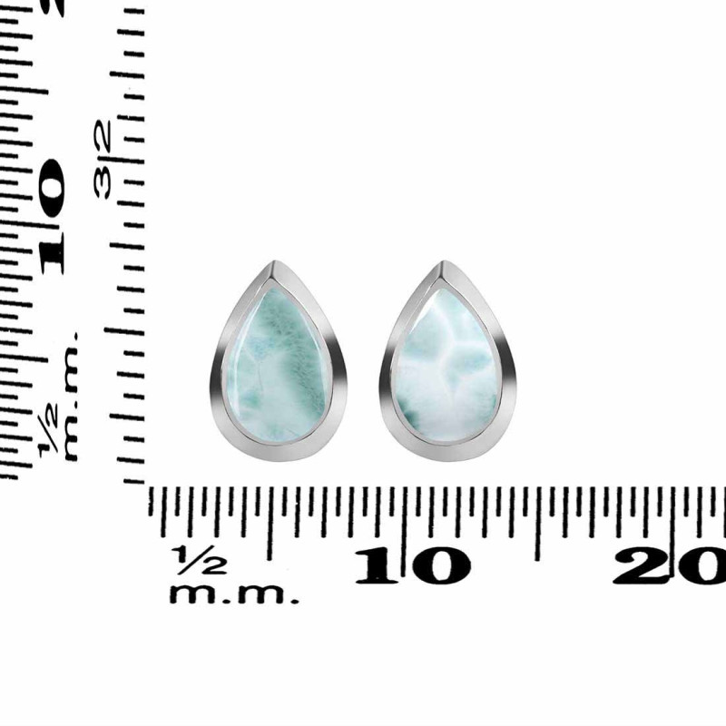 Close Out Larimar Stud Earring LAR-CO-RDE-1111.