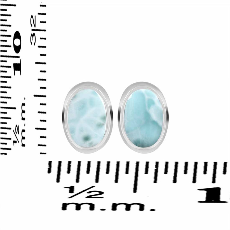 Close Out Larimar Stud Earring LAR-CO-RDE-1112.