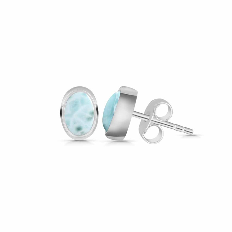 Close Out Larimar Stud Earring