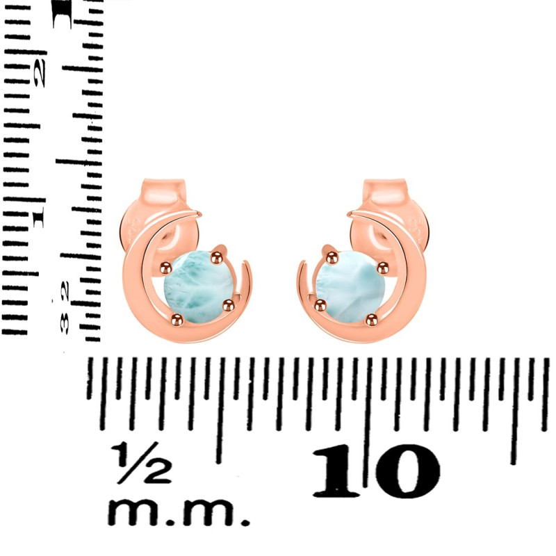 Close Out Larimar Stud Earring  LAR-CO-RDE-1273.