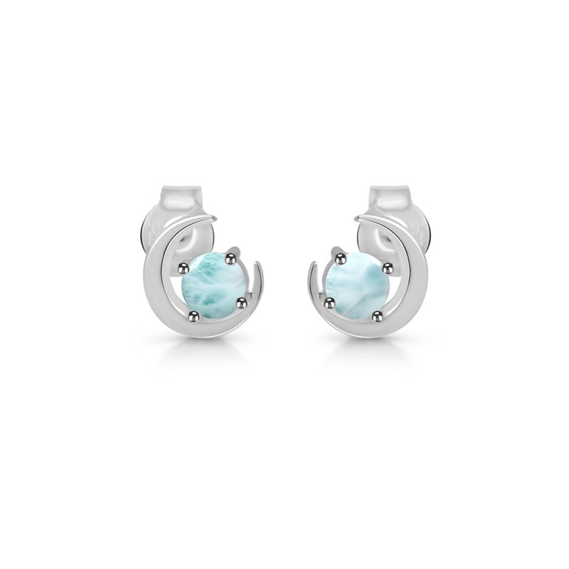 Close Out Larimar Stud Earring  LAR-CO-RDE-1273.