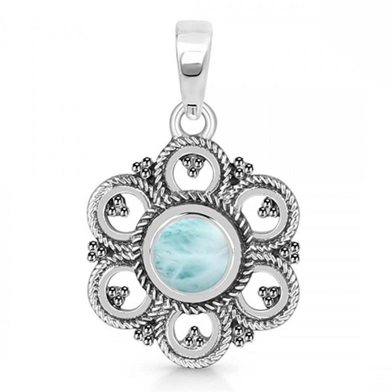 Close Out Larimar Pendant LAR-CO-RDEP-204.