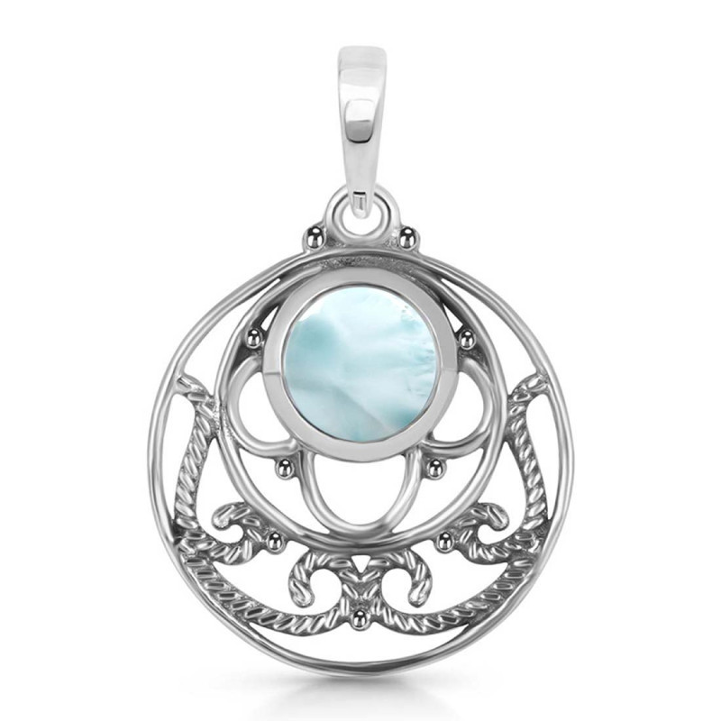Close Out Larimar Pendant LAR-CO-RDEP-84.