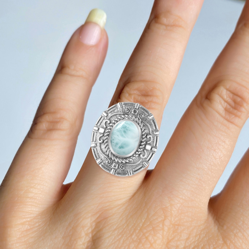 Close Out Larimar Ring LAR-CO-RDR-1085.