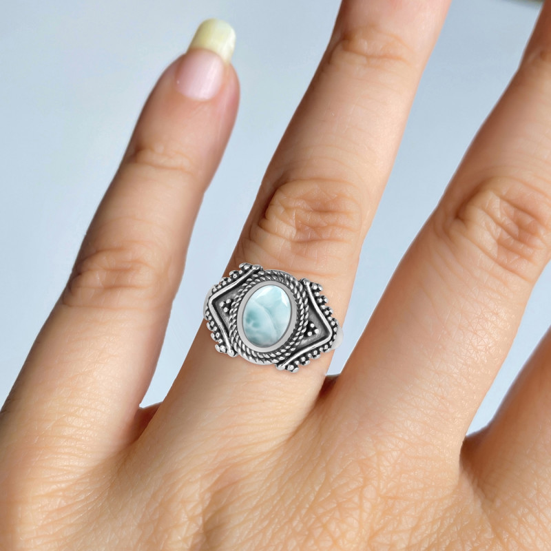 Close Out Larimar Ring LAR-CO-RDR-1114.