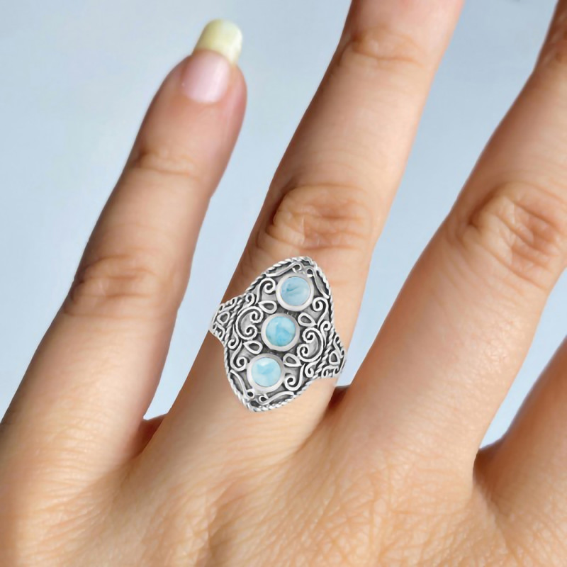 Close Out Larimar Ring LAR-CO-RDR-1191.