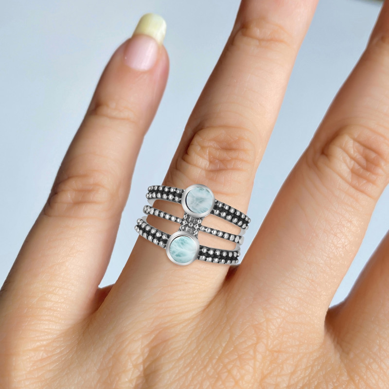 Close Out Larimar Ring LAR-CO-RDR-977.