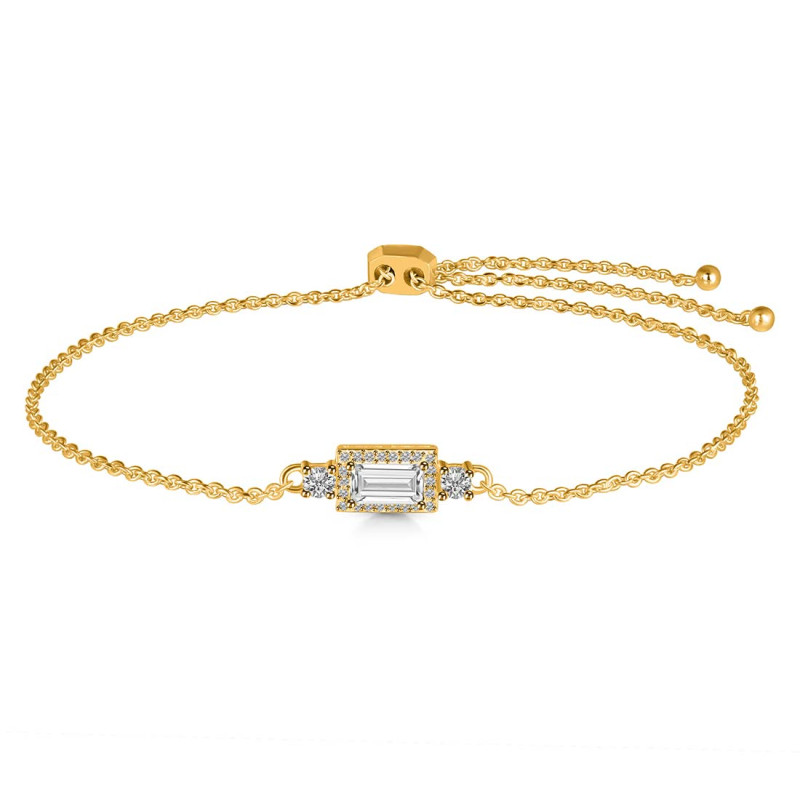 Crystal & White Topaz Bracelet CST-RDB-140.