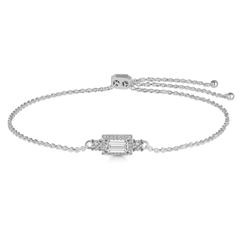 Crystal & White Topaz Bracelet CST-RDB-140.