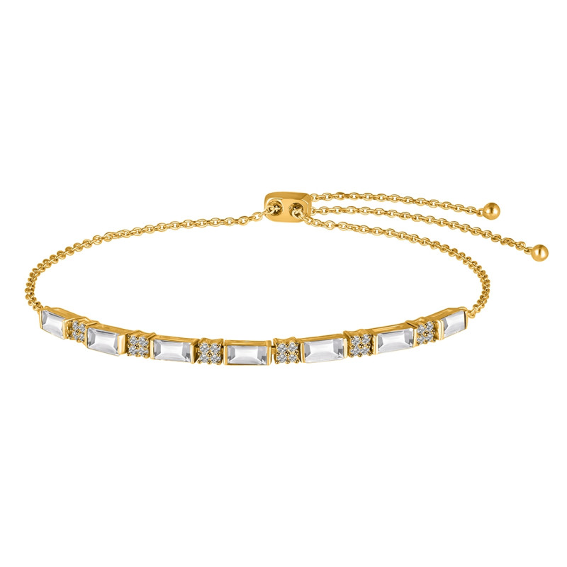 Crystal & White Topaz Bracelet CST-RDB-133.