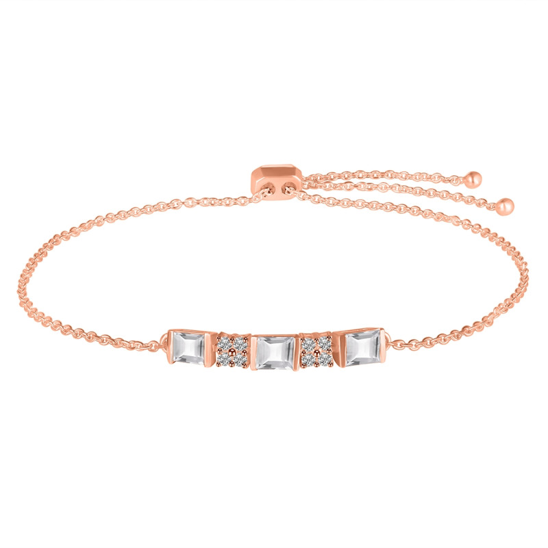 Crystal & White Topaz Bracelet