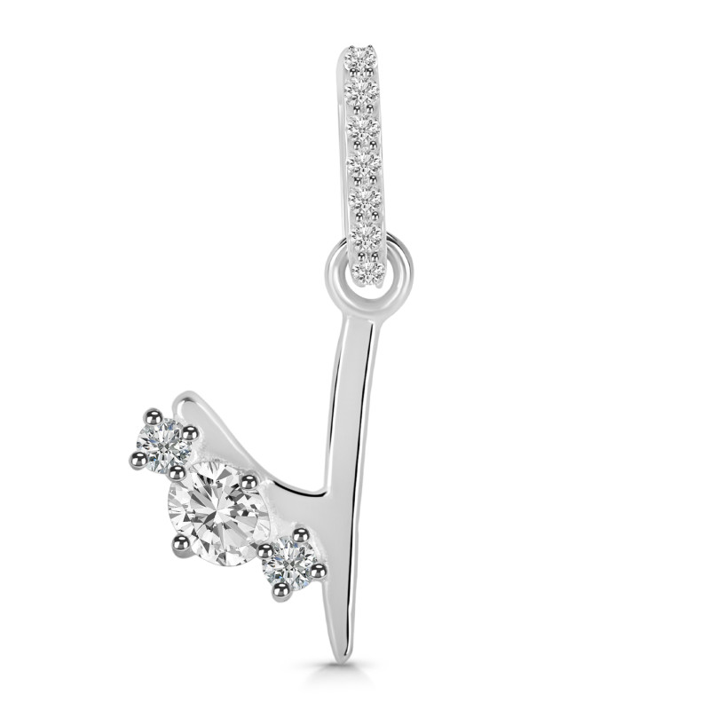 Cubic Zirconia Alphabet Y Pendant CUZ-RDA-103.