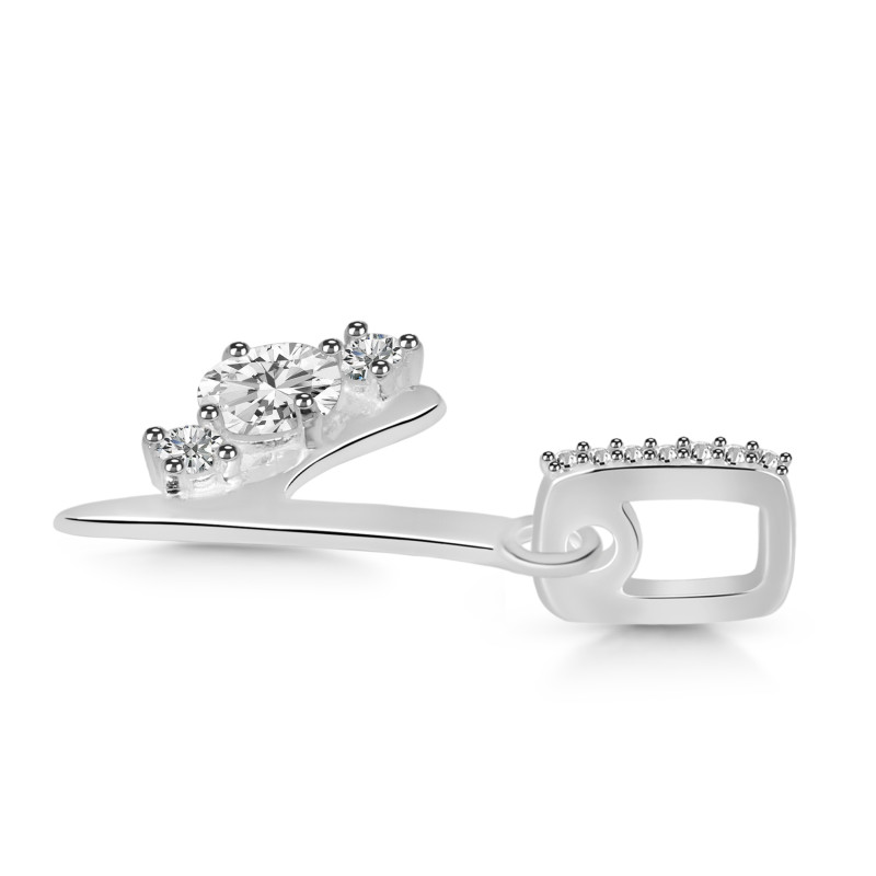 Cubic Zirconia Alphabet Y Pendant