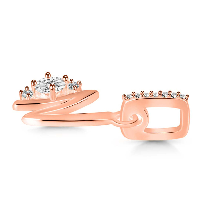 Cubic Zirconia Alphabet N Pendant CUZ-RDA-40.