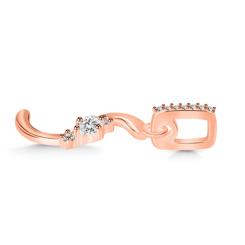 Cubic Zirconia Alphabet S Pendant CUZ-RDA-45.