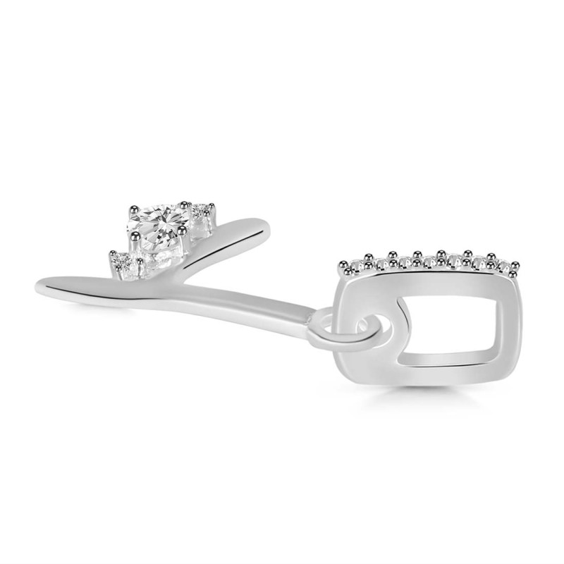 Cubic Zirconia Alphabet Y Pendant