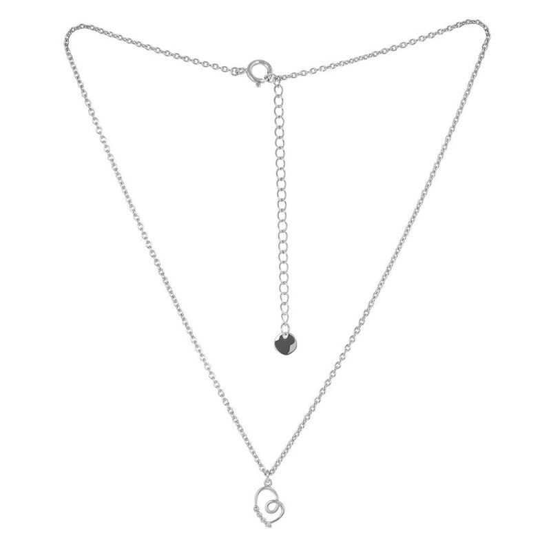Cubic Zirconia Heart Necklace