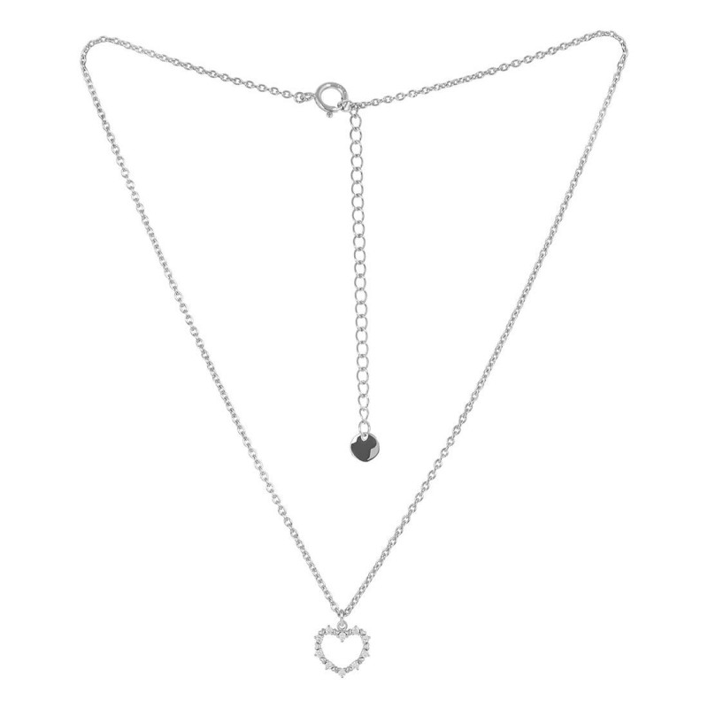 Cubic Zirconia Heart Necklace