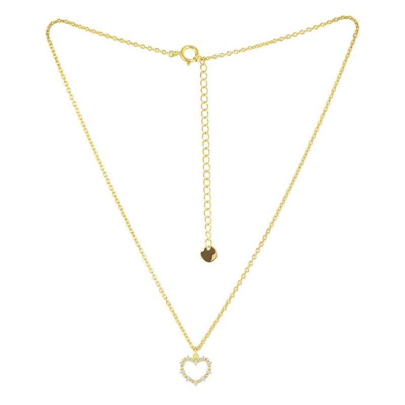 Cubic Zirconia Heart Necklace CUZ-RDN-63.