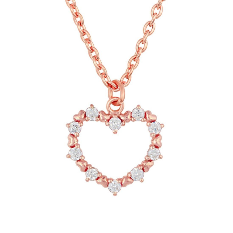 Cubic Zirconia Heart Necklace CUZ-RDN-63.