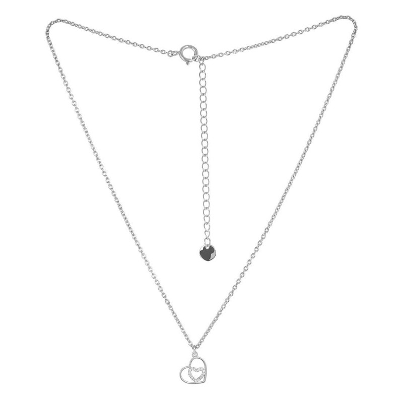 Cubic Zirconia Heart Necklace