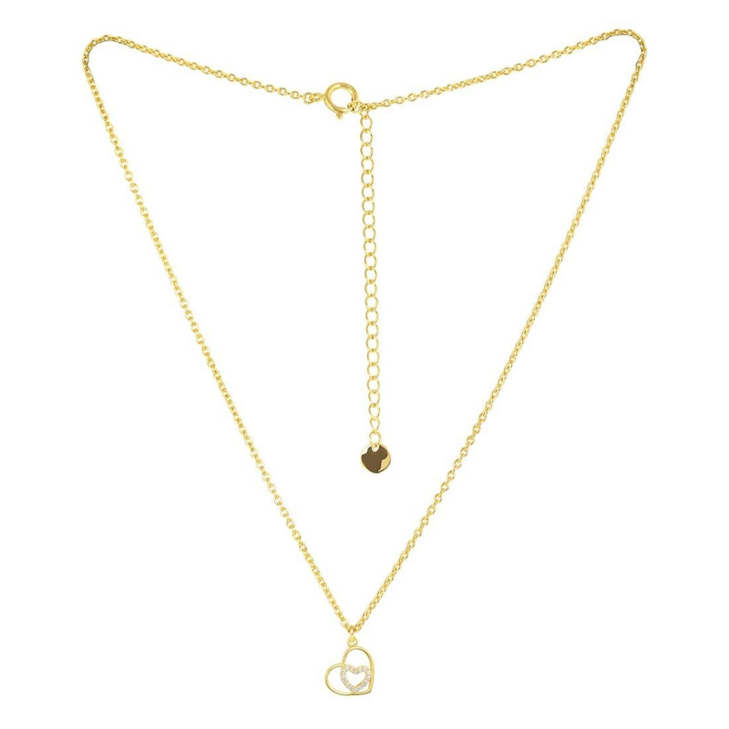 Cubic Zirconia Heart Necklace CUZ-RDN-64.