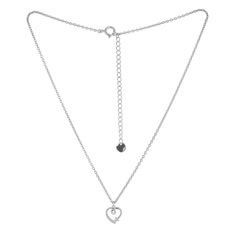 Cubic Zirconia Heart Necklace