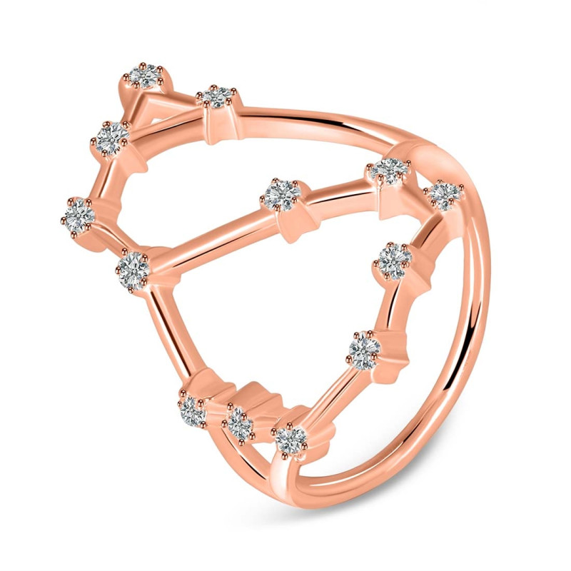 Sagittarius Zodiac Star Constellation With Cubic Zirconia Ring CUZ-RDR-2042.