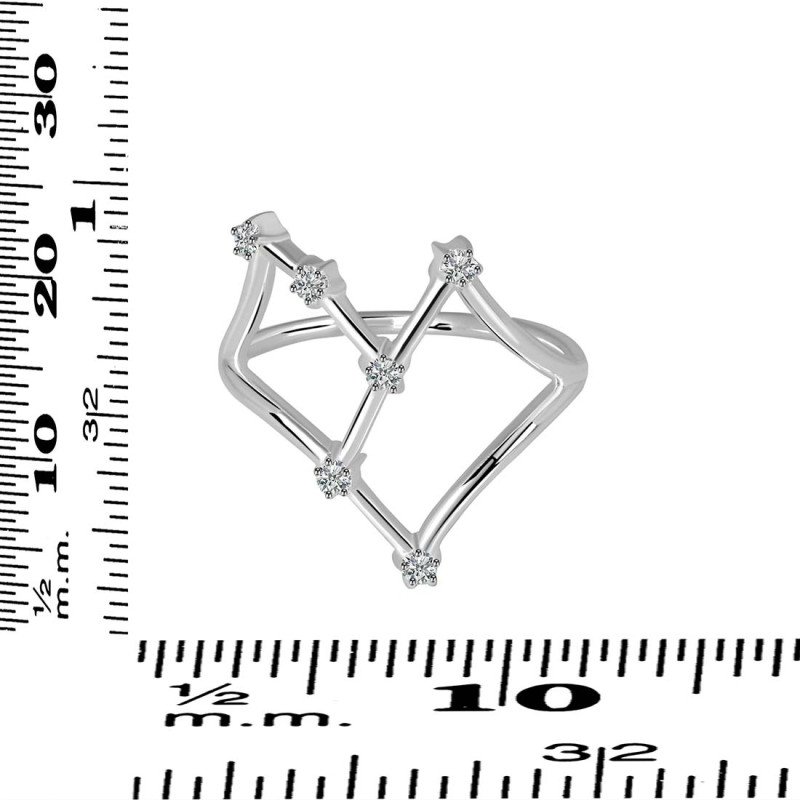 Cancer Zodiac Star Constellation With Cubic Zirconia Ring CUZ-RDR-2043.