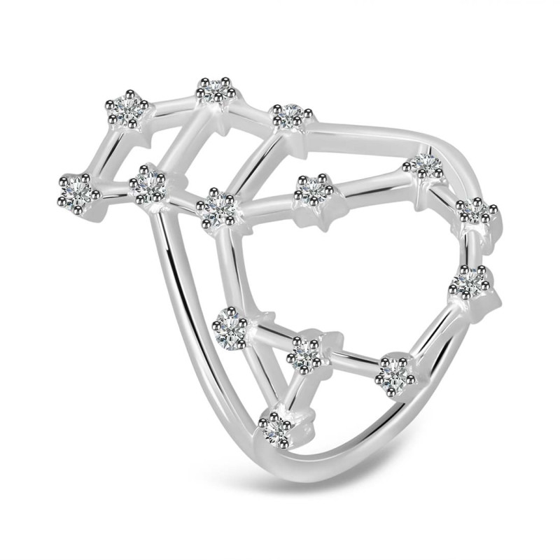 Scorpio Zodiac Star Constellation With Cubic Zirconia Ring CUZ-RDR-2048.