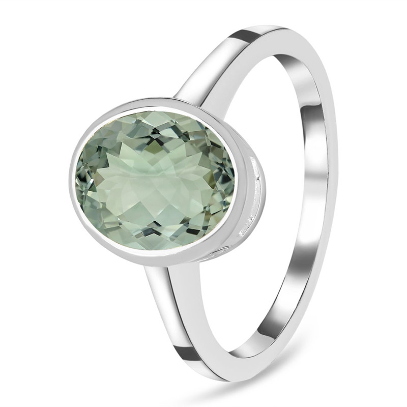 Green Amethyst Ring