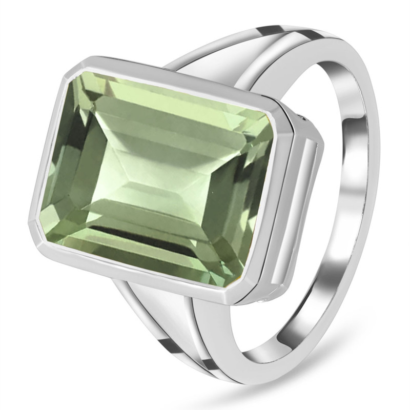Green Amethyst Ring