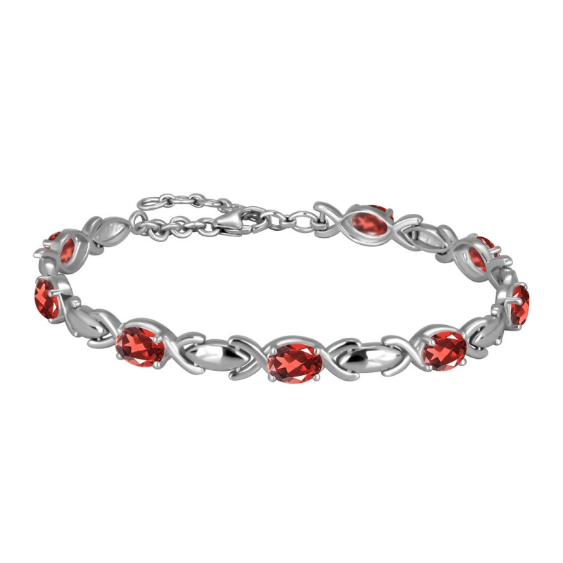 Garnet Bracelet GAR-RDB-4-A.