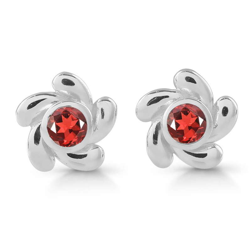 Garnet Stud Earring GAR-RDE-1.