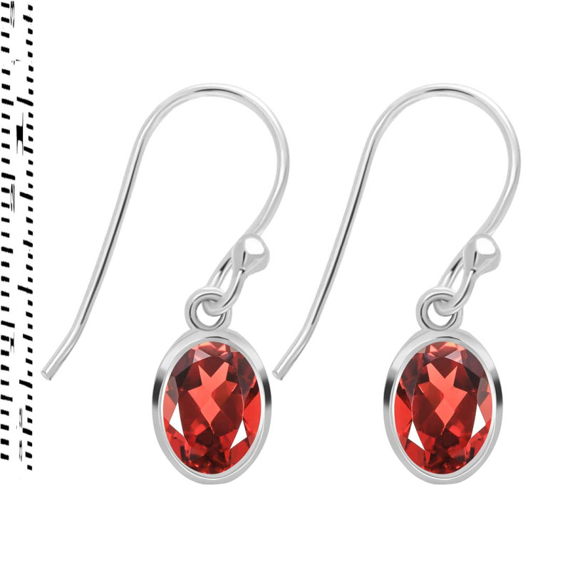 Garnet Earring GAR-RDE-1316.