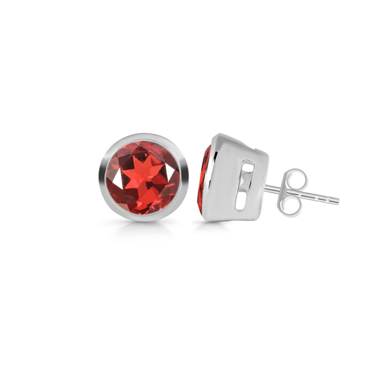 Garnet Stud Earring