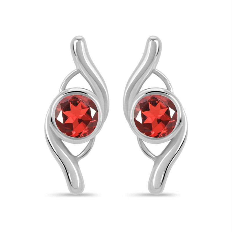 Garnet Stud Earring GAR-RDE-2.