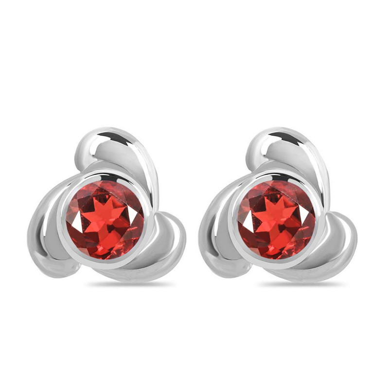 Garnet Stud Earring GAR-RDE-3.