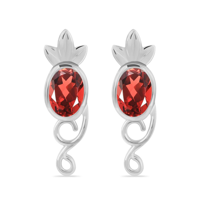 Garnet Stud Earring GAR-RDE-5.